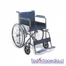 Silla de Ruedas Standard Cromada