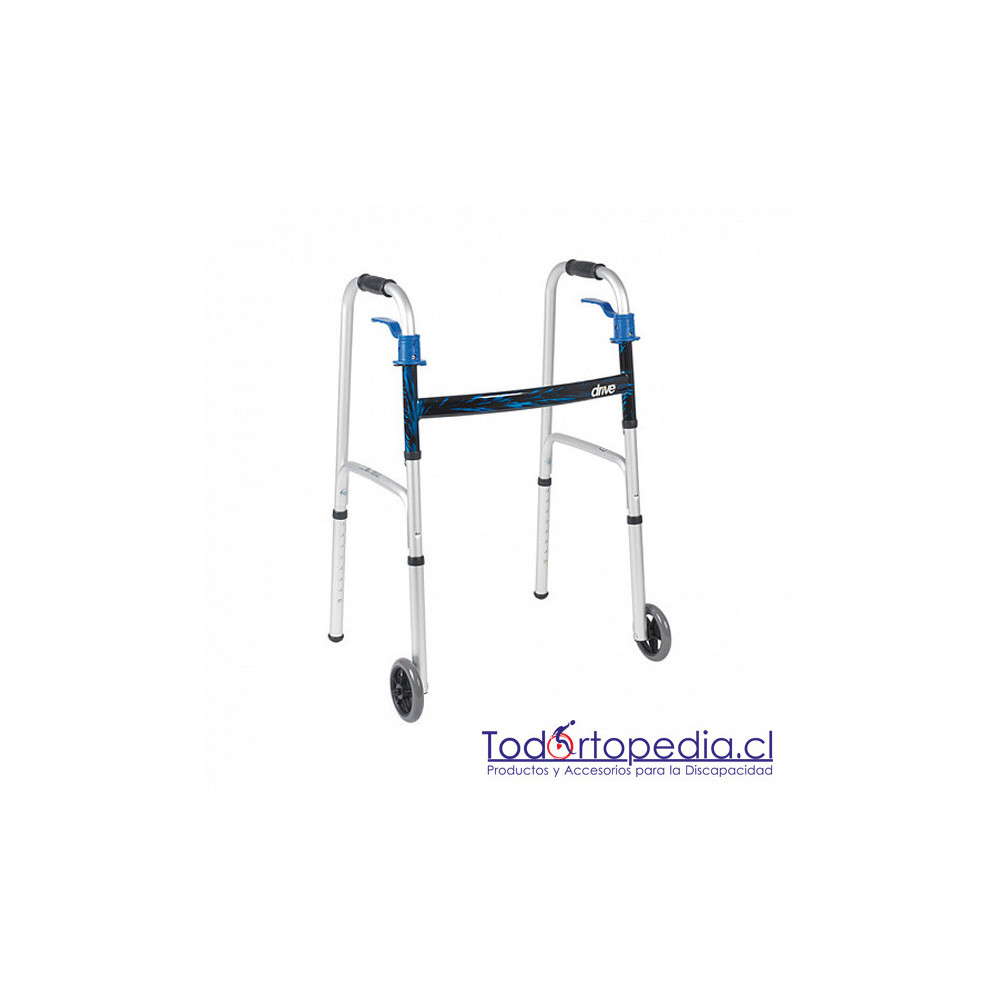 Andador Plegable Gatillo con Ruedas