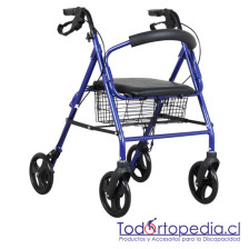 Andador Con Asiento y Ruedas Premium Plus