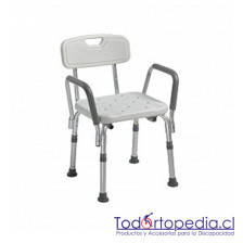 Silla para Ducha con Apoyabrazos Pro